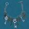 Vintage-Inspired Skeleton Key Charm Bracelet image 2